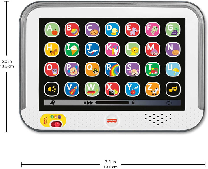 Fisher-Price Lernspass, Lernspielzeug für Kleinkinder, Smart Stages Tablet Computer-Attrappe mit Mus