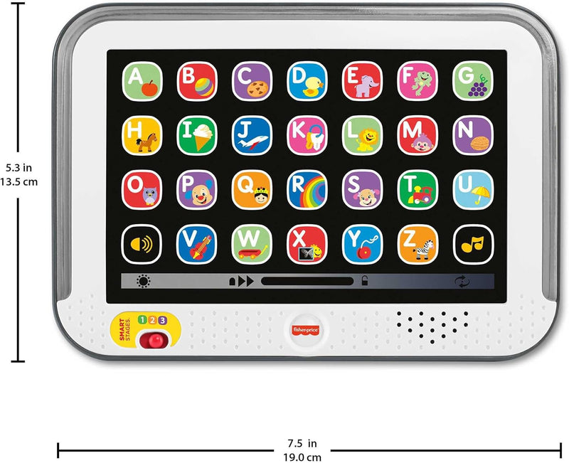 Fisher-Price Lernspass, Lernspielzeug für Kleinkinder, Smart Stages Tablet Computer-Attrappe mit Mus