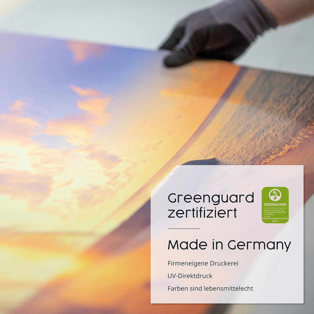 Infrarotheizung mit Bild – Herbst Bildmotive – TÜV SÜD - 800 Watt Bildheizung - Weisser Rahmen (04.