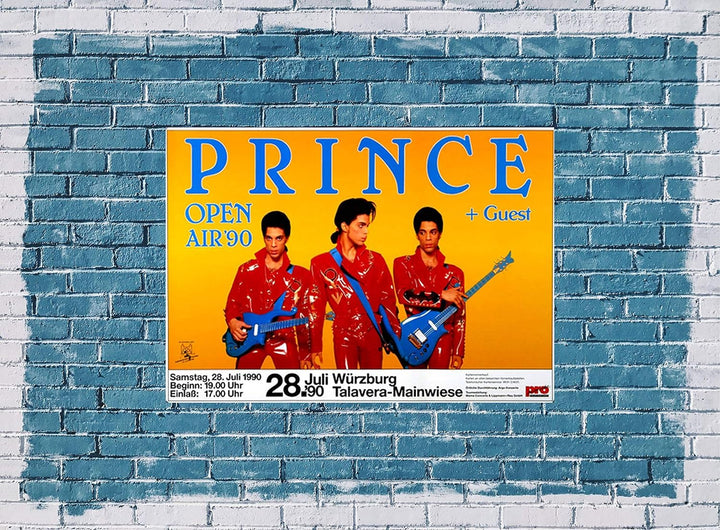 Prince - Diamonds & Pearls, Würzburg 1990 » Konzertplakat/Premium Poster | Live Konzert Veranstaltun