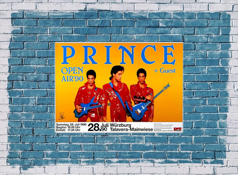 Prince - Diamonds & Pearls, Würzburg 1990 » Konzertplakat/Premium Poster | Live Konzert Veranstaltun