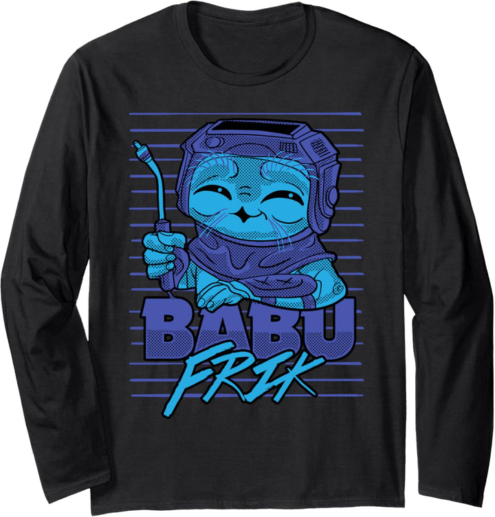 Star Wars: The Rise Of Skywalker Babu Frik Blue Portrait Langarmshirt