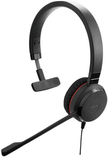Jabra Evolve 30 II, Unified Communications zertifiziertes Mono-Headset mit Anrufsteuerung, Mikrofon