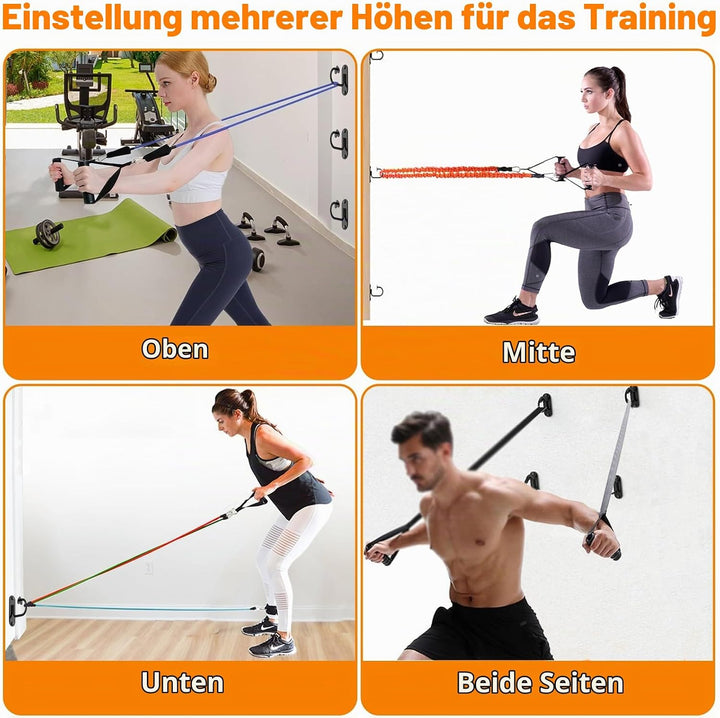 Fitness-Tau-Halterung 3 Stück, Wand &amp; Decken Anker Workout Wandhalterung, Widerstandsband-Wandanker,