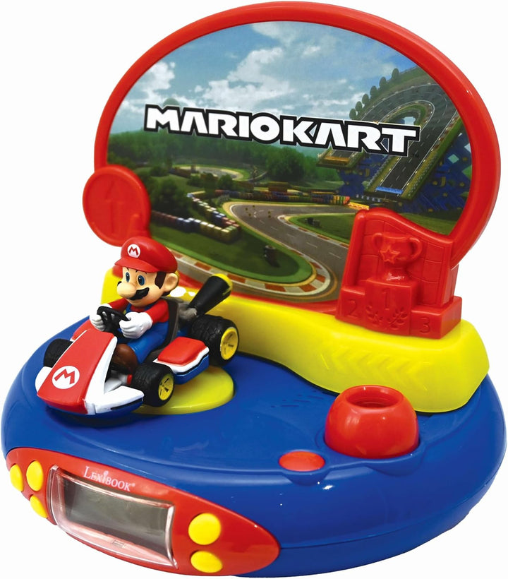 Lexibook - Nintendo Mario Kart Projektor-Wecker mit Klingeltönen, Eingebautes Nachtlicht, Projektion
