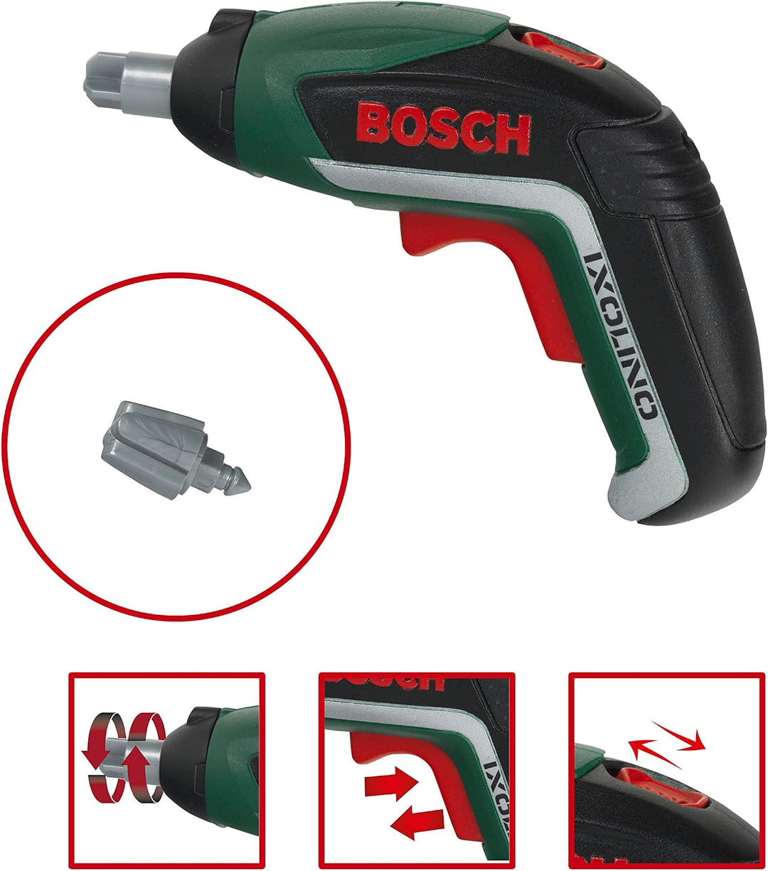 Theo Klein 8313 Bosch Werkzeuggürtel | Mit Hammer, Zange, Säge und vielen mehr | Mit batteriebetrieb