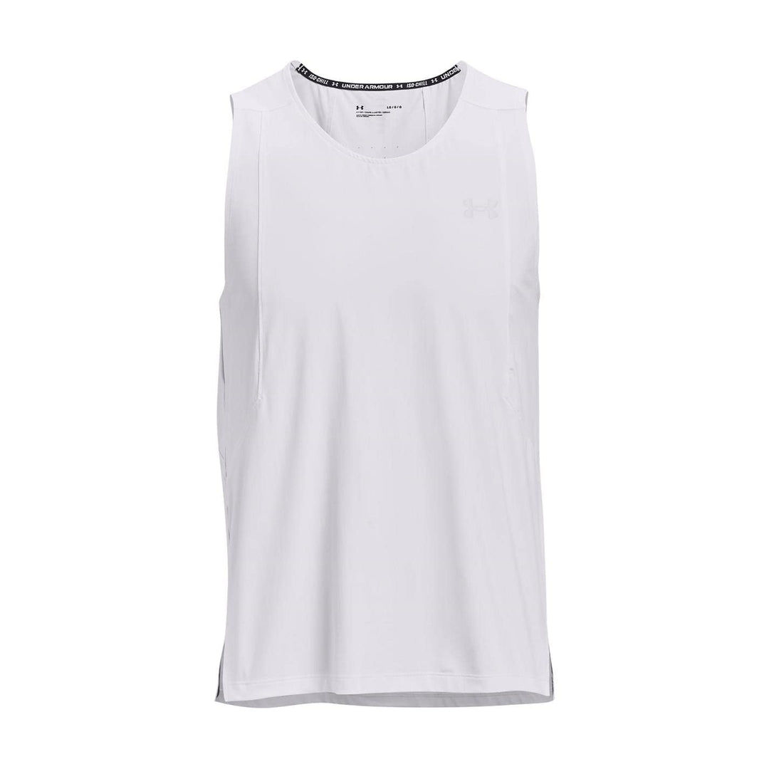 Under Armour Iso-Chill Run Laser Tanktop Herren S Weiss/Reflekt, S Weiss/Reflekt