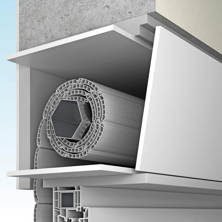 CLIMAPOR Dämmplatte Fensterlaibung/Rollladenkasten, weiss, 124 x 27 cm x 9 mm, 9 Packstücke (= 9 qm)