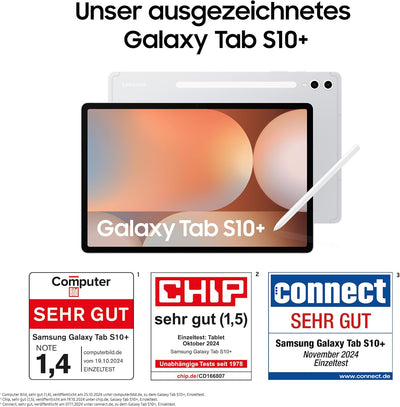 Samsung Galaxy Tab S10+ AI Tablet, Android Tablet, 12 GB RAM, 256 GB Speicher, AMOLED-Display, Antir