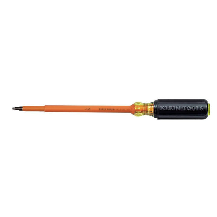 Klein Tools 662-7-INS Insulated Number 2 Square-Recess Screwdriver with 7-Inch Shank,#2 Square Reces