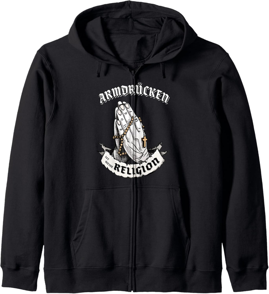 Armdrücken ist meine Religion I Lustiges Geschenk Kapuzenjacke