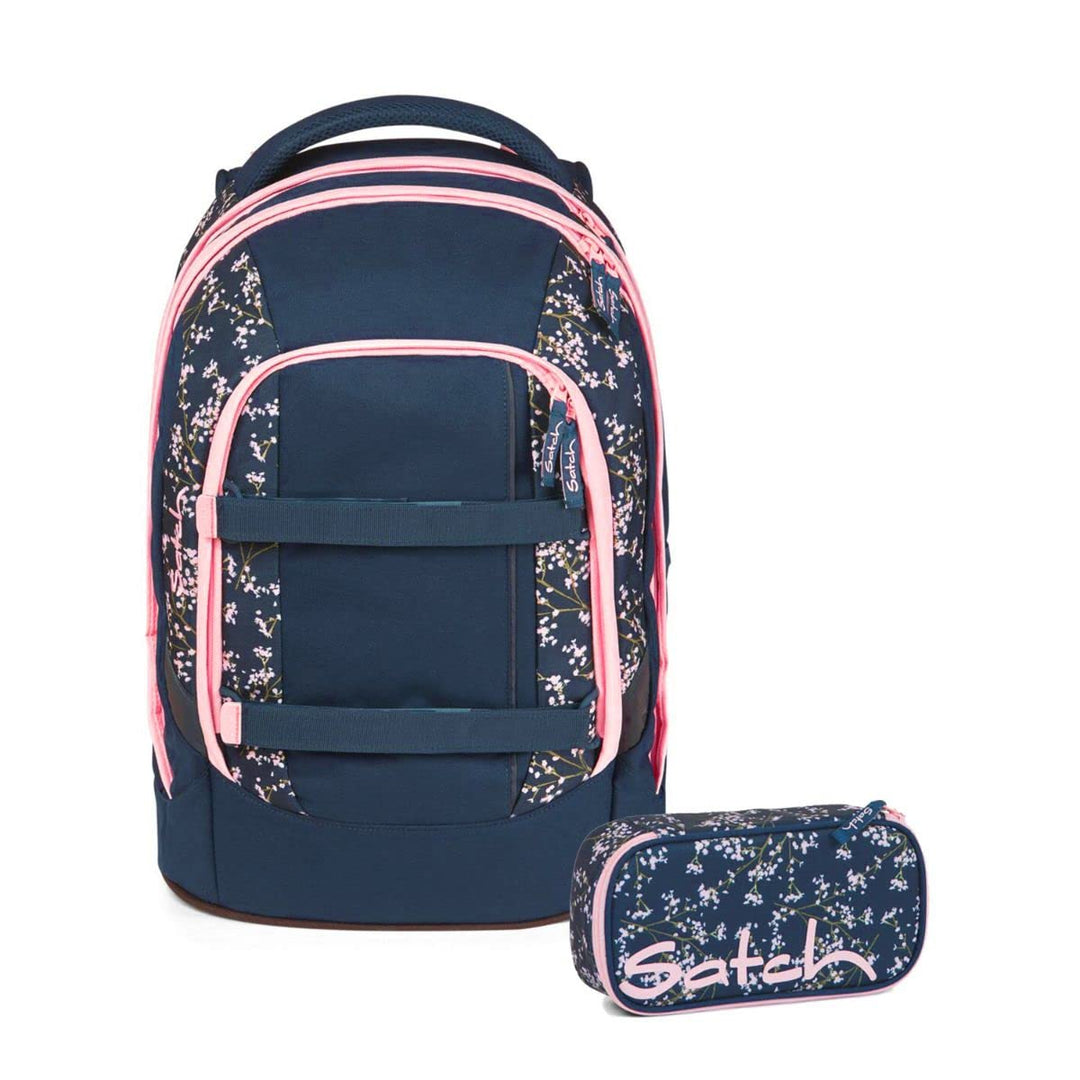 satch Pack Schulrucksack Set 2tlg. mit Schlamperbox Bloomy