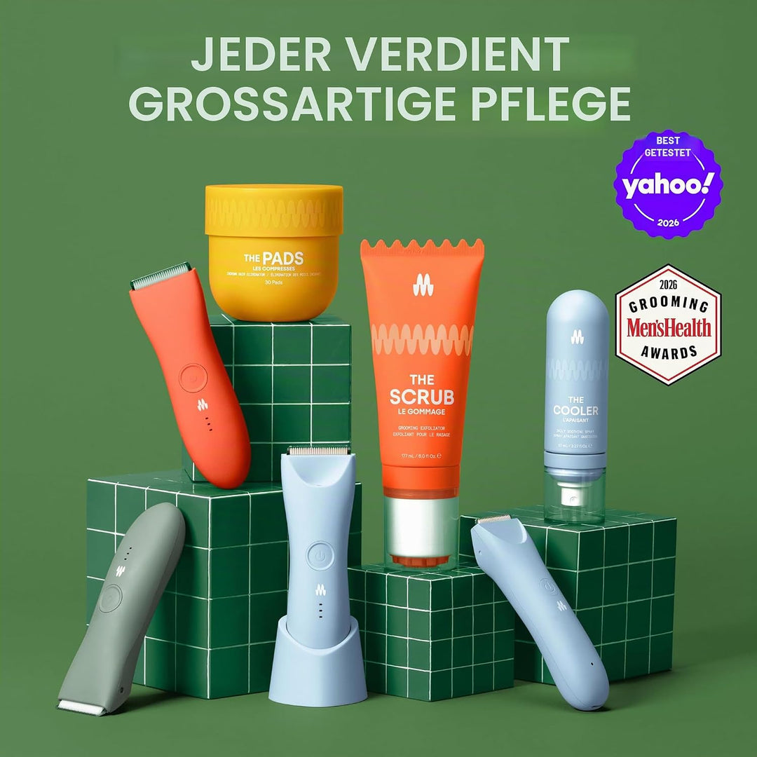 MERIDIAN Schlanker Trimmer, Scham- & Körperhaarschneider, Bikini-Haarentfernung, keine Kerben, Rasie