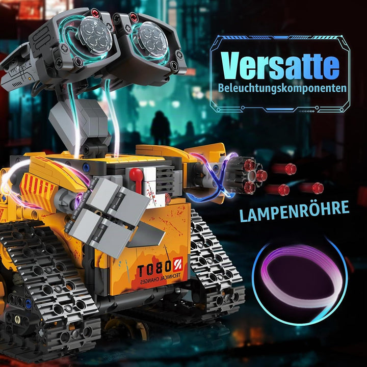 5 in 1 Technik Roboter Bauspielzeug Kinder für Jungen, STEM App &amp; Fernsteuerung Technik Spielzeug Ro