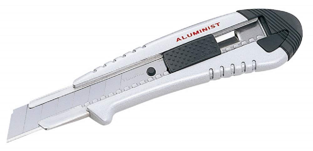Tajima Cuttermesser (Cutter, Teppichmesser), 18mm Klinge, mit Auto-Blade-Lock – robuste Klingenführu