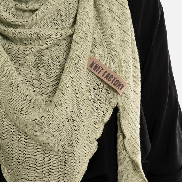KNIT FACTORY - José Dreieckstuch - Dreieckstuch Damen - Fein Gestrickter Damen Schal - Halstücher fü
