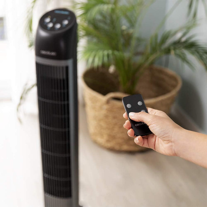 Cecotec Turmventilator mit Fernbedienung und Timer EnergySilence 7050 SkyLine Control, 45 W, Höhe 33