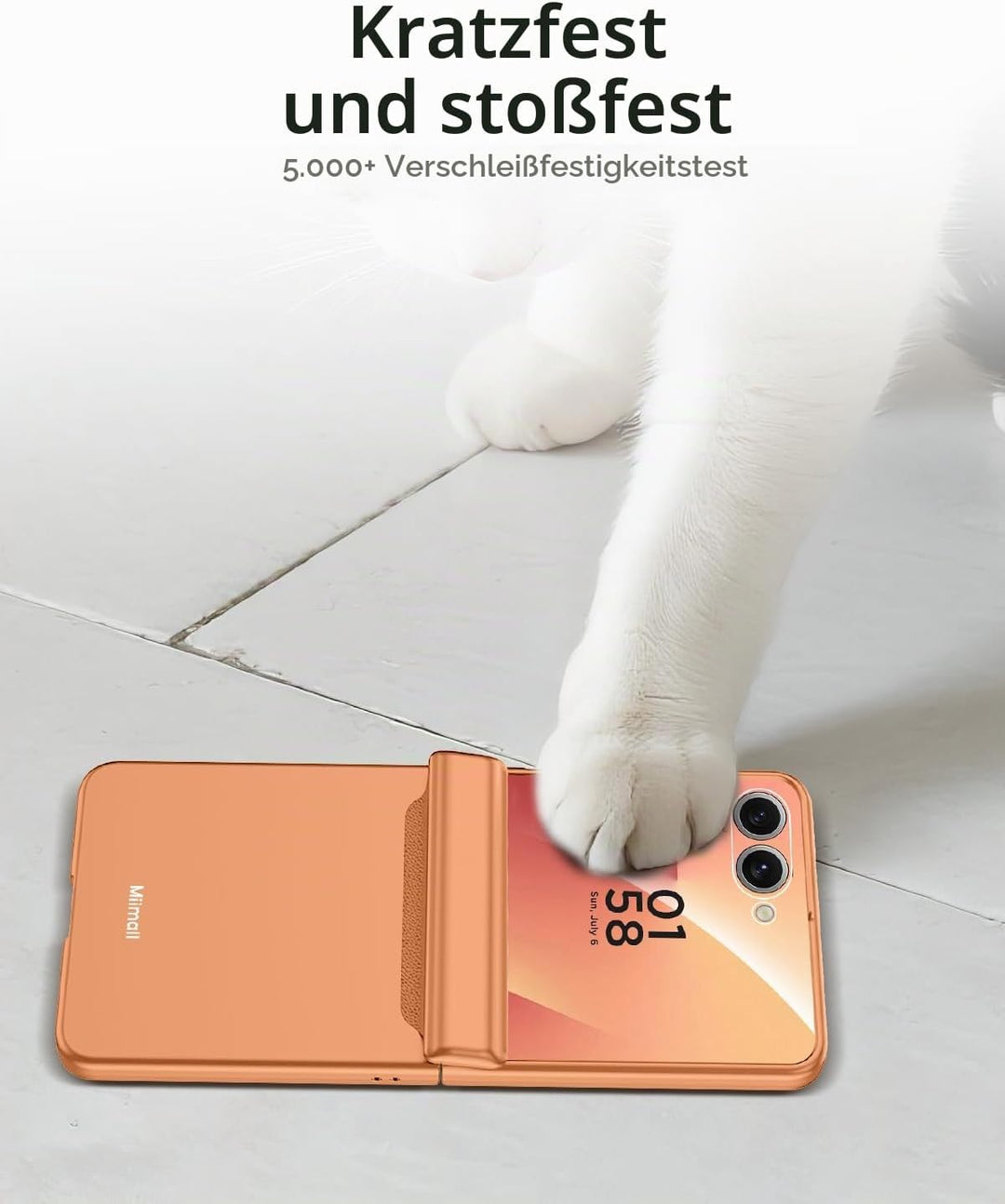 Miimall Kompatibel mit Samsung Galaxy Z Flip 7 Hülle mit Scharnierschutz Magnetischer [Externer Bild