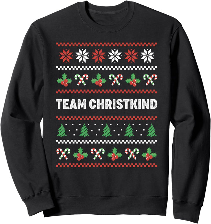 Team Christkind Christkindl Heilig Abend Familie Kostüm Sweatshirt