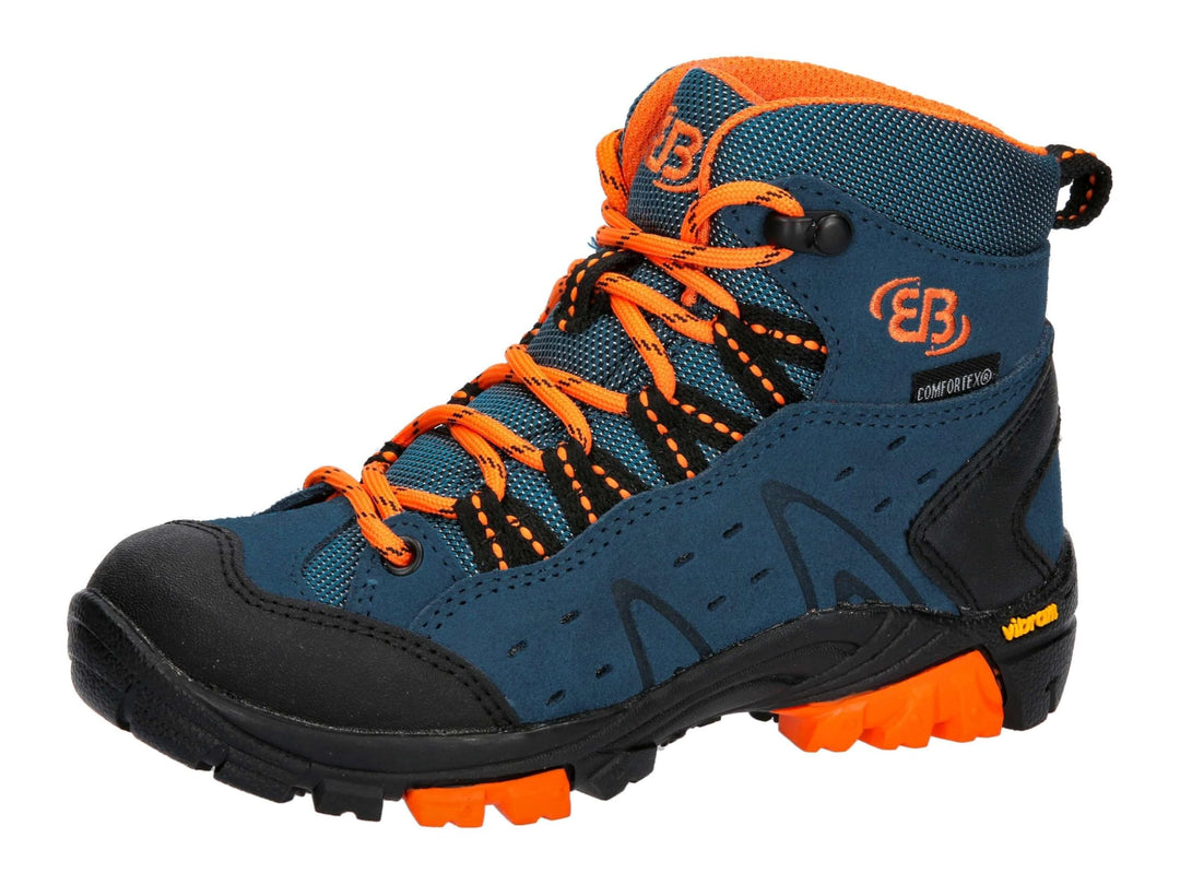 Brütting Unisex Kinder Mount Bona High Kids Trekking- & Wanderstiefel 40 EU Petrol Orange, 40 EU Pet