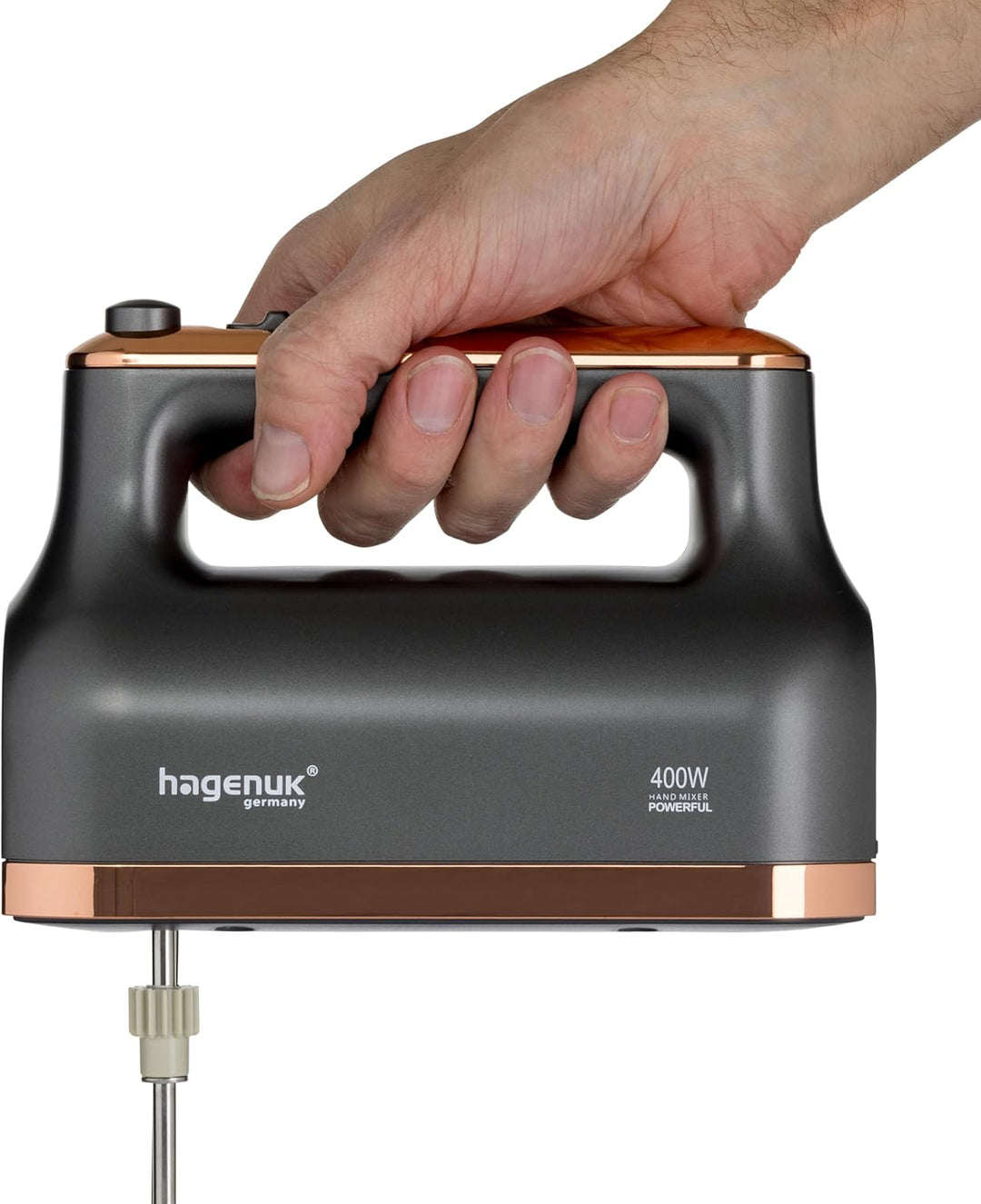 Handmixer | 400 Watt | 5 Geschwindigkeitsstufen plus Pulse | verchromtes Zubehör