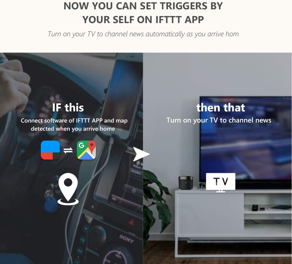 Broadlink - RM4 Mini - Universelle IR-Audio-Video-Fernbedienung, Smart Home WLAN Remote-Hub, kompati