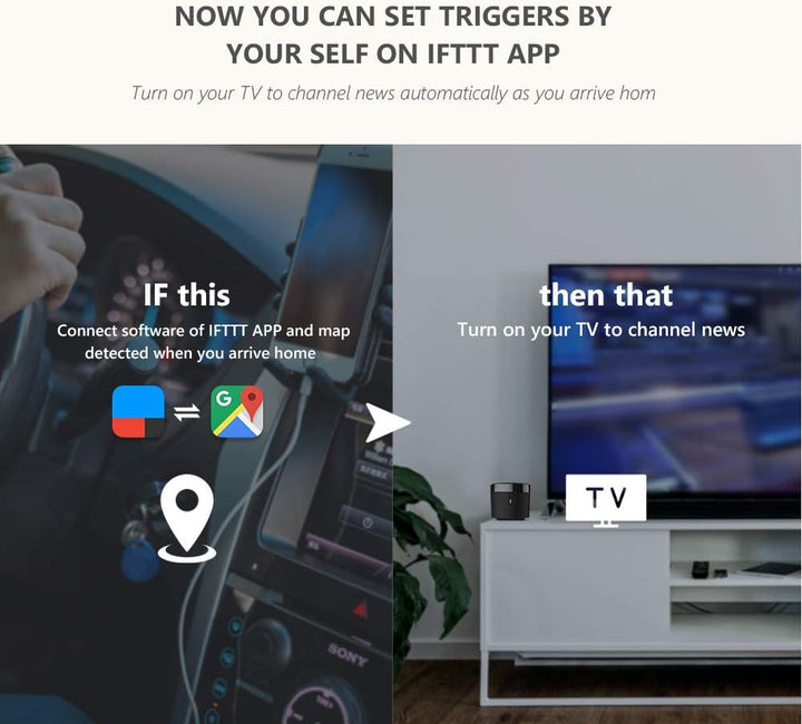 Broadlink - RM4 Mini - Universelle IR-Audio-Video-Fernbedienung, Smart Home WLAN Remote-Hub, kompati