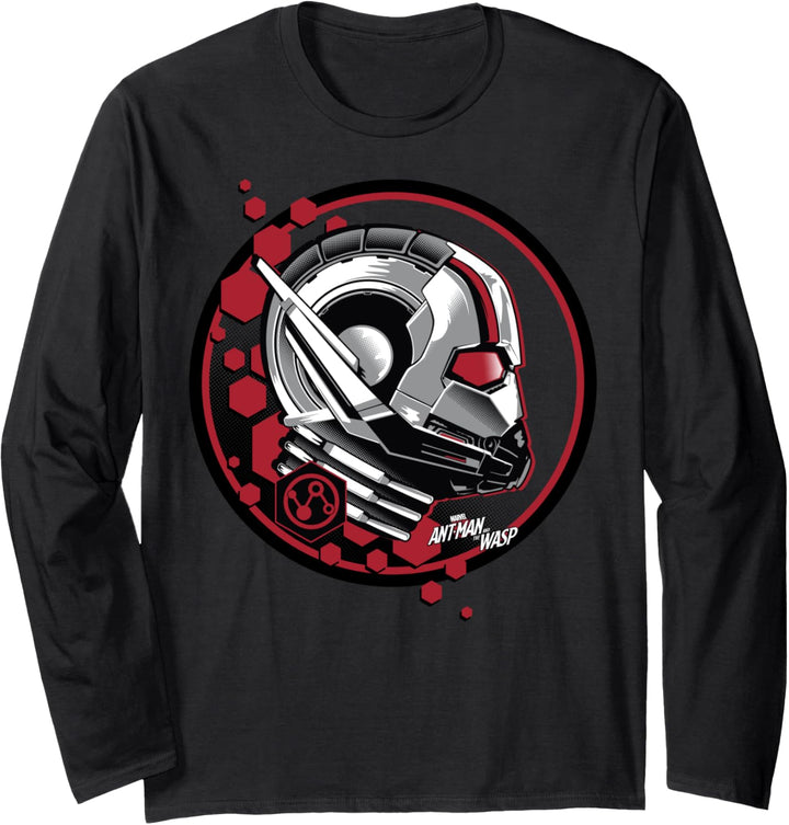 Marvel Ant-Man And The Wasp Ant-Man Helmet Logo Langarmshirt