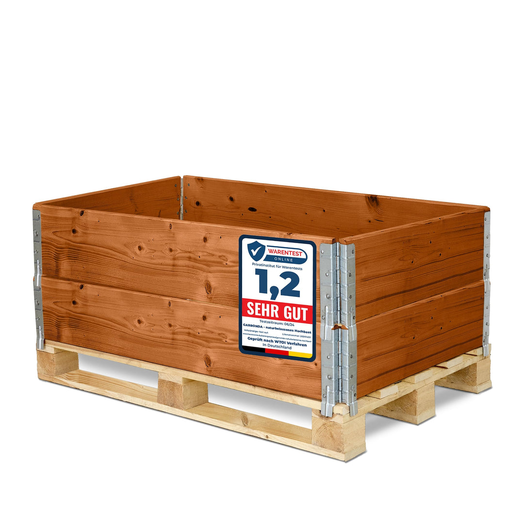 Garronda Holzaufsatzrahmen für Palette Aufbewahrungskiste aus Holz Palettenaufsatzrahmen Holzkiste (