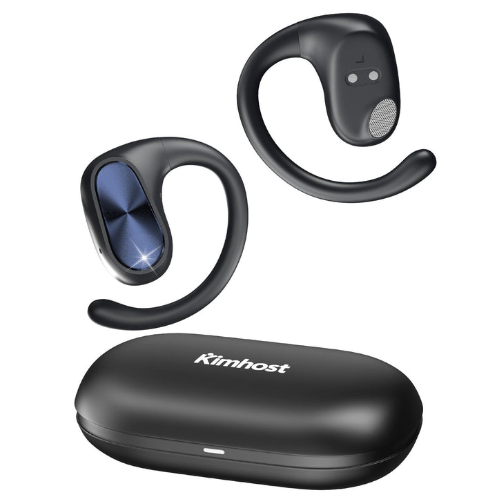 Offene kabellose Kopfhörer mit Bluetooth 5.3, räumlicher Sound, Mikrofone für Anrufe, 55 Stunden Wie