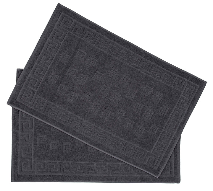 Arle-Living Luxus Medusa Duschvorleger im 2er Pack 50x80 cm - feinste Baumwolle/Jacquard Webung/Hoch