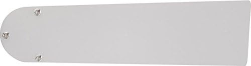 Globo E27 Deckenventilator mit Chrom Klingen, silberfarben/Weiss 105 cm Wendeblätter