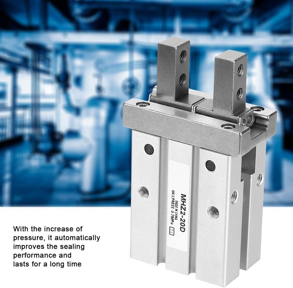 Jadeshay Parallel Greifer, MHZ2-20D 20mm Pneumatikzylinder Luftgreifer-Pneumatikzylinder Paralleler