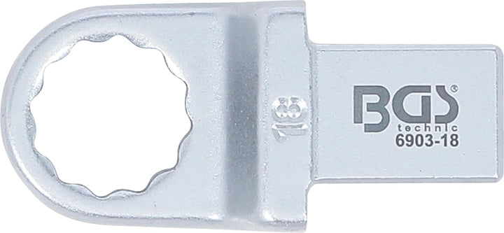 BGS 6903-18 | Einsteck-Ringschlüssel | 18 mm | Aufnahme 14 x 18 mm, 18 mm