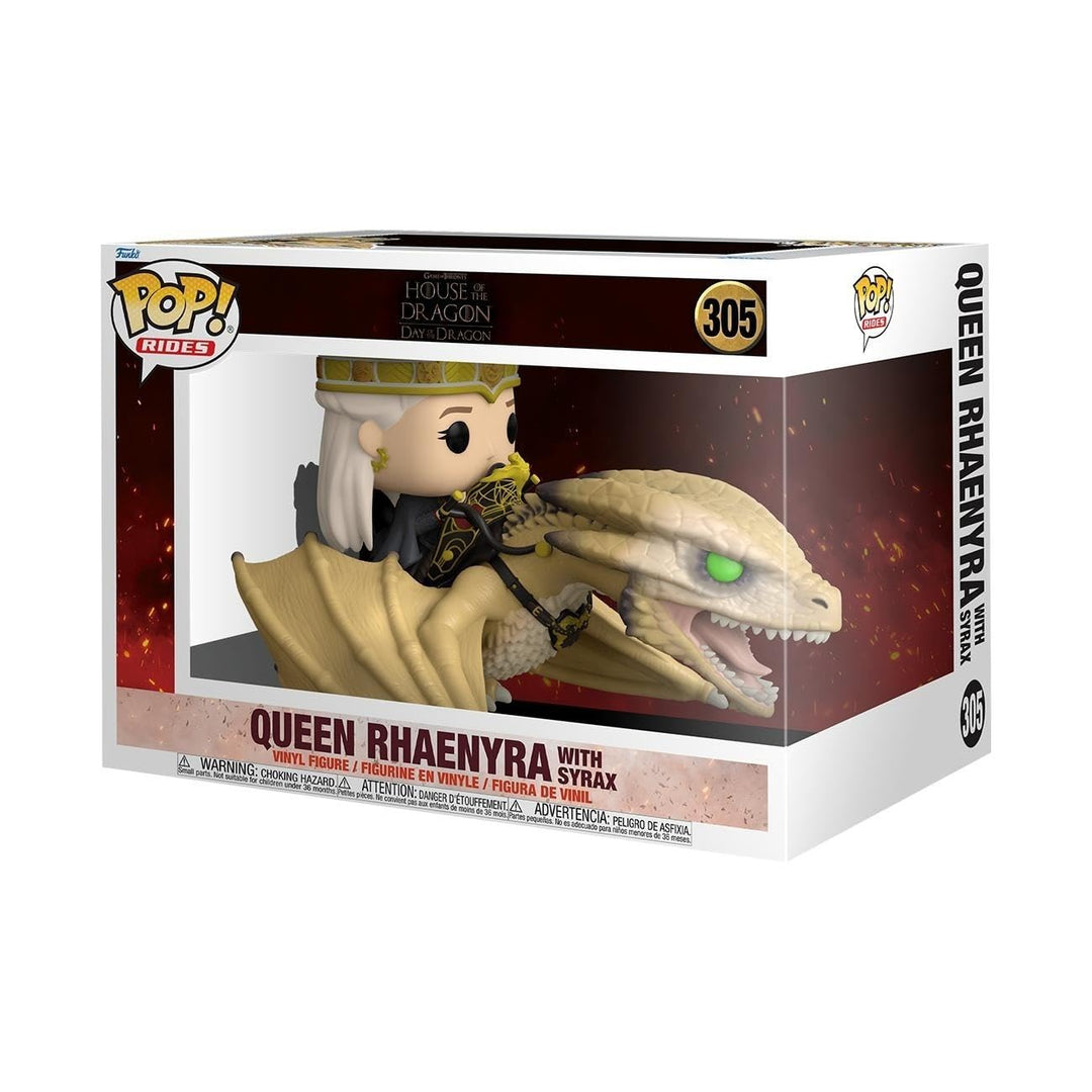 Funko POP! Rides Deluxe: House of The Dragon - Princess Rhaenyra Mit Syrax - Vinyl-Sammelfigur - Ges