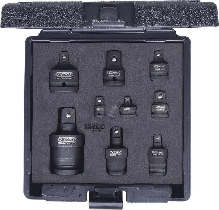 KS Tools 515.0100 Kraft-Vergrösserungs- und Reduzieradapter-Satz, 9-tlg.