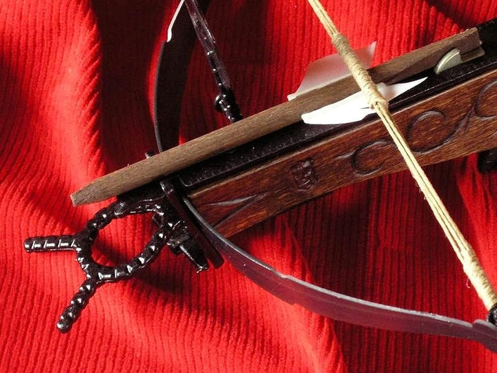 Dekorative Holzarmbrust XV. Jahrhundert AG0F.01 Ritterarmbrust Mittelalterliche Armbrust für histori