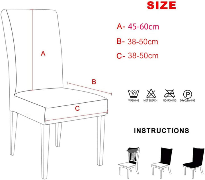 Stuhlhussen Stuhlbezüge Schonbezüge Esszimmerstuhl Stretch Stuhlbezug für Esszimmer stuhlüberzüge 4