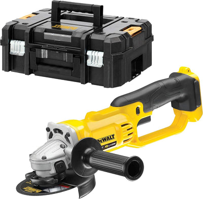 Dewalt 18 Volt 125 mm Akku-Winkelschleifer DCG412NT (flaches Getriebegehäuse, werkzeuglose verstellb