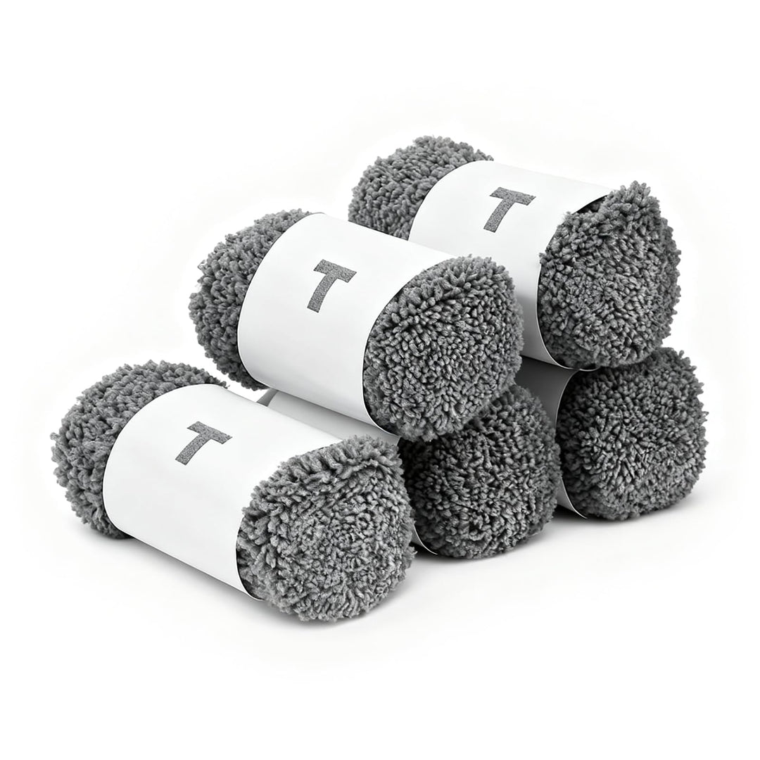 10 Stück Mikrofaser-Ersatzpads für X1 Fensterreiniger, wiederverwendbar, maschinenwaschbar (10) Grau