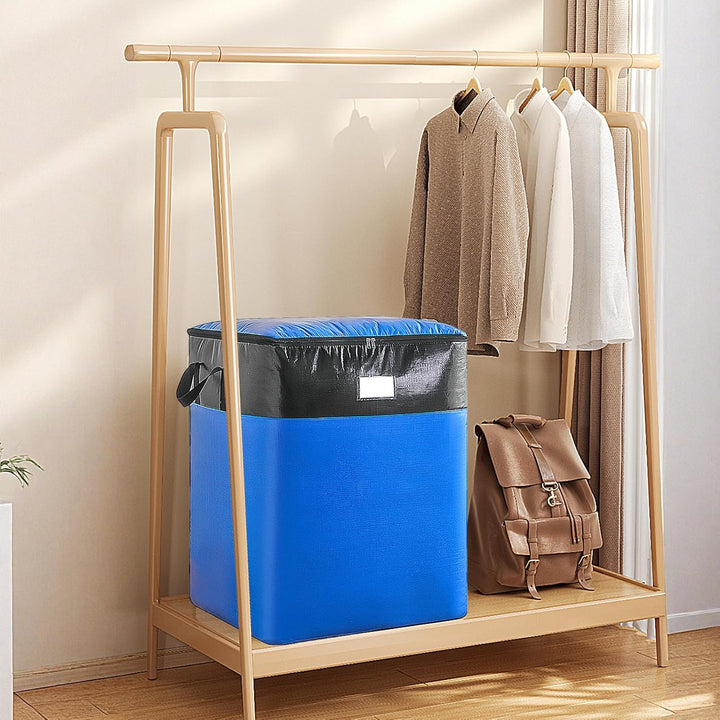 Aufbewahrungstasche 104+140L, 2 Stück extra grosse Umzugstaschen, Blau Grosse Aufbewahrungstasche mi