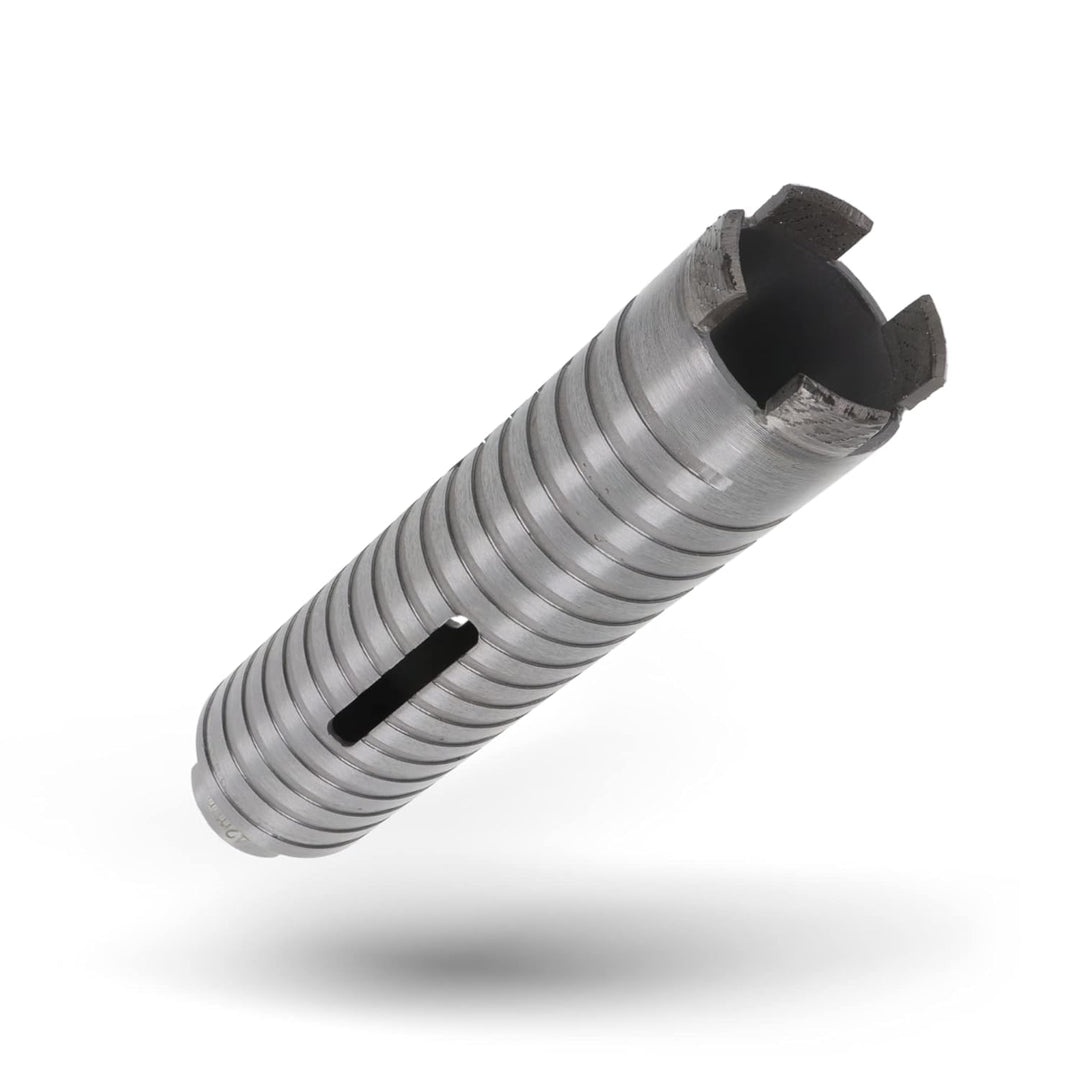 PRODIAMANT Diamant Bohrkrone ø 42mm Nutzlänge 150mm mit SDS Adapter lasergeschweisst für trocken Boh