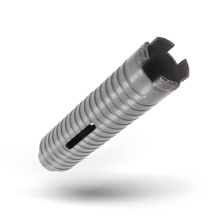 PRODIAMANT Diamant Bohrkrone ø 42mm Nutzlänge 150mm mit SDS Adapter lasergeschweisst für trocken Boh