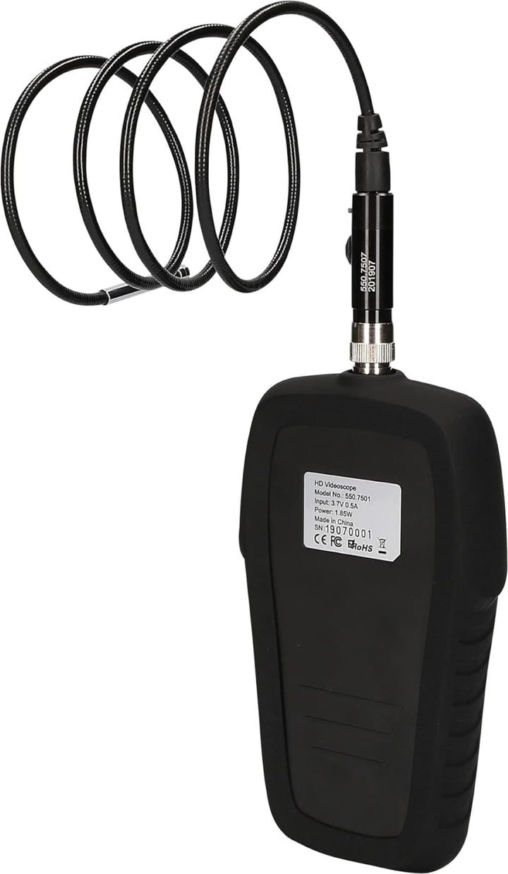 KS Tools 550.7500 HD-Videoskop-Satz mit Ø 6,0 mm 0° und 90° HD Frontkamera-Sonde, umschaltbar, 5-tlg