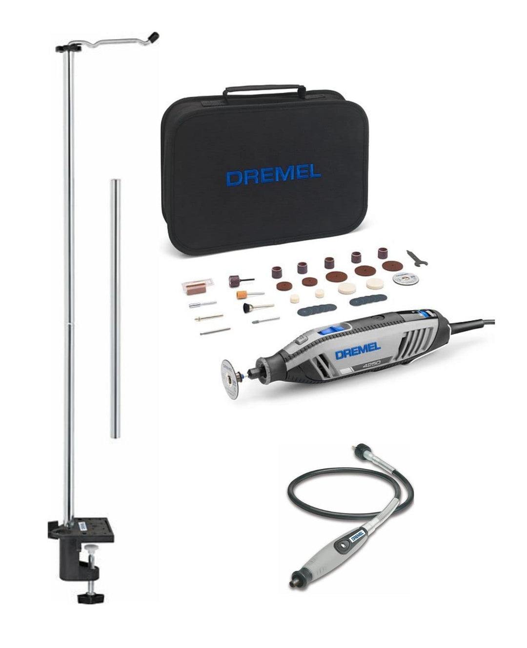 Dremel 4250 Rotationswerkzeug 175 W, Multifunktionswerkzeug-Set mit 35 Zubehören und Flex-Shaft (225