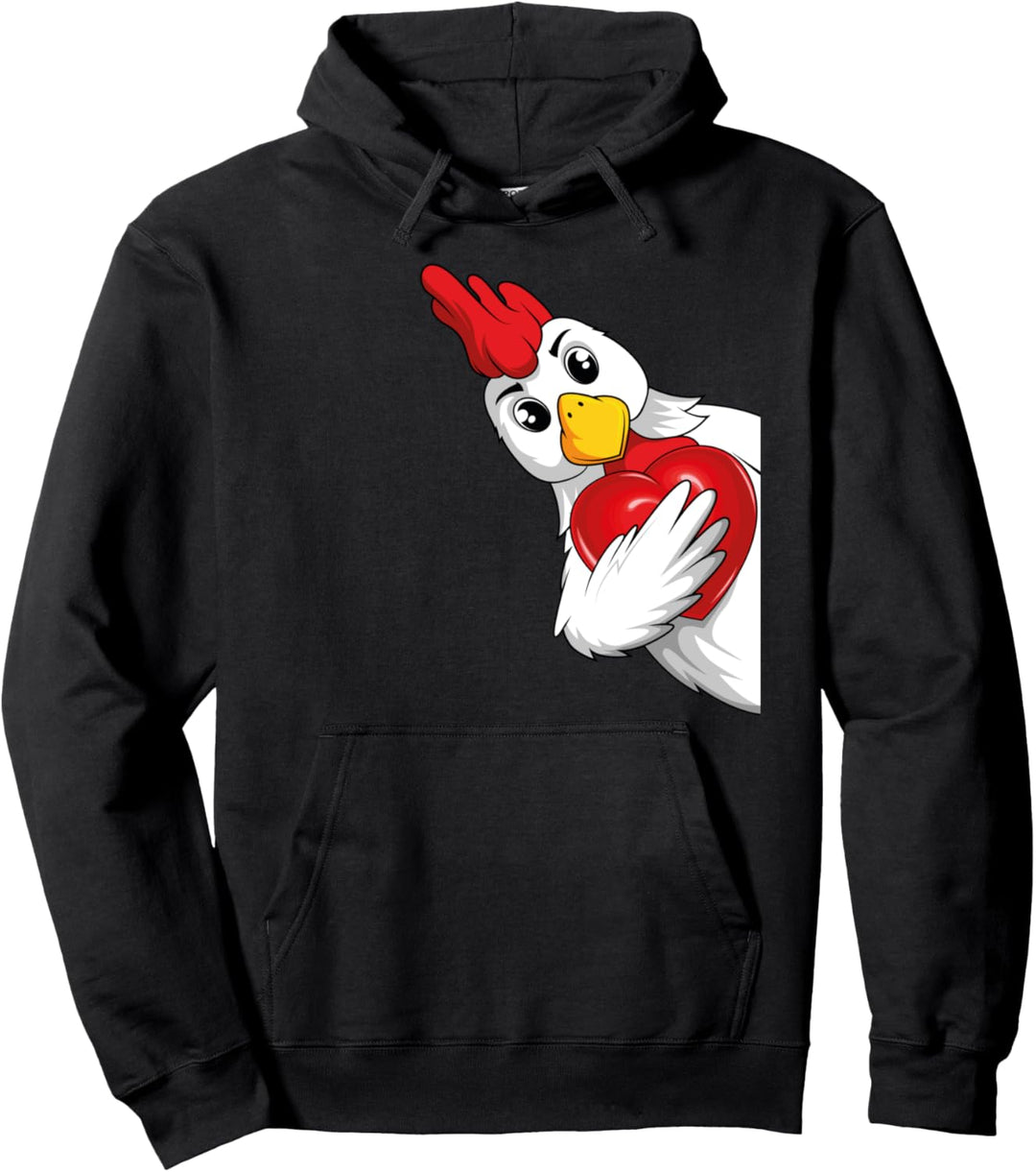 Hühner Landwirt Huhn Damen Mädchen Kinder Pullover Hoodie