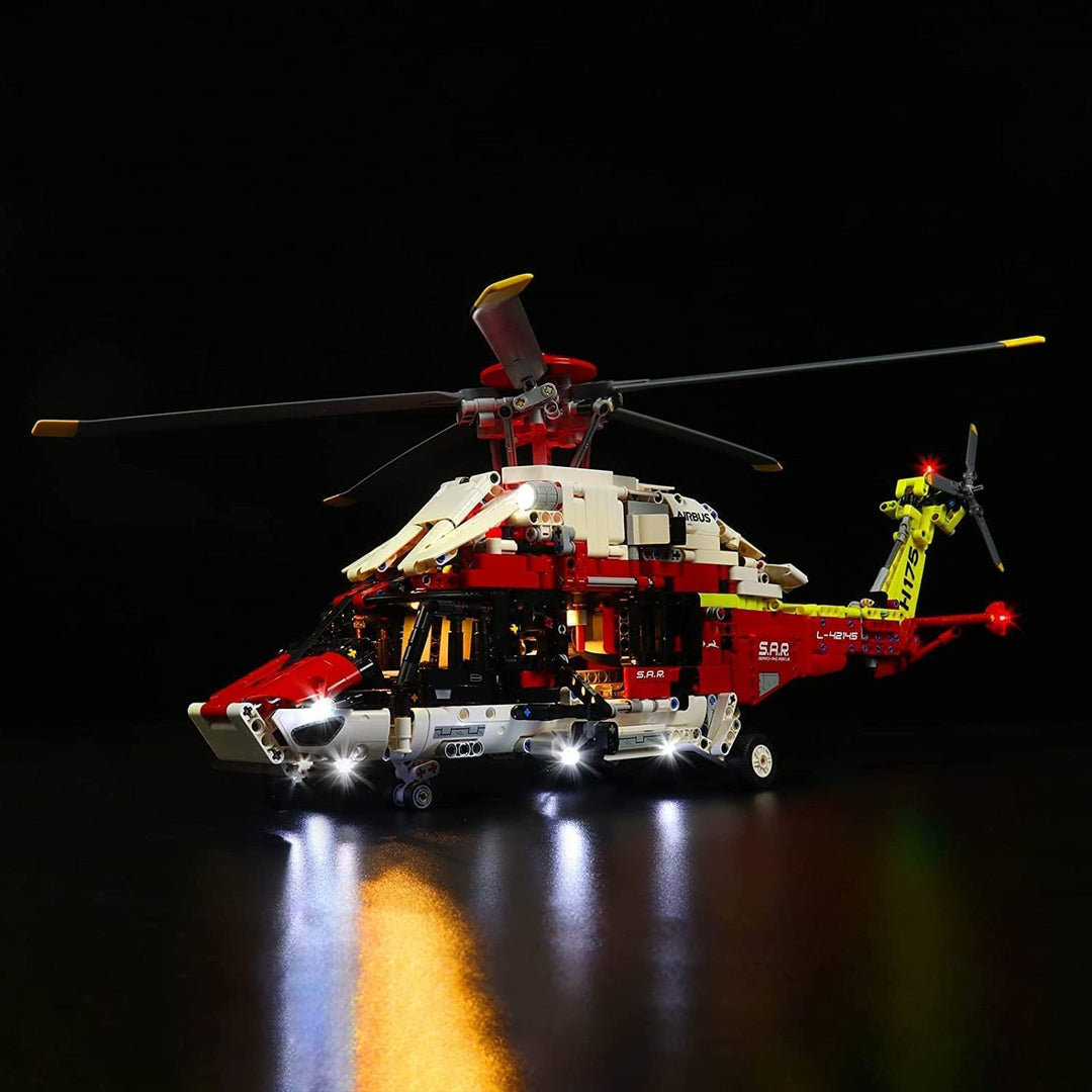 Led Licht Set für Lego 42145 Technic Airbus H175 Rettungshubschrauber, Led Beleuchtungs Set für Lego