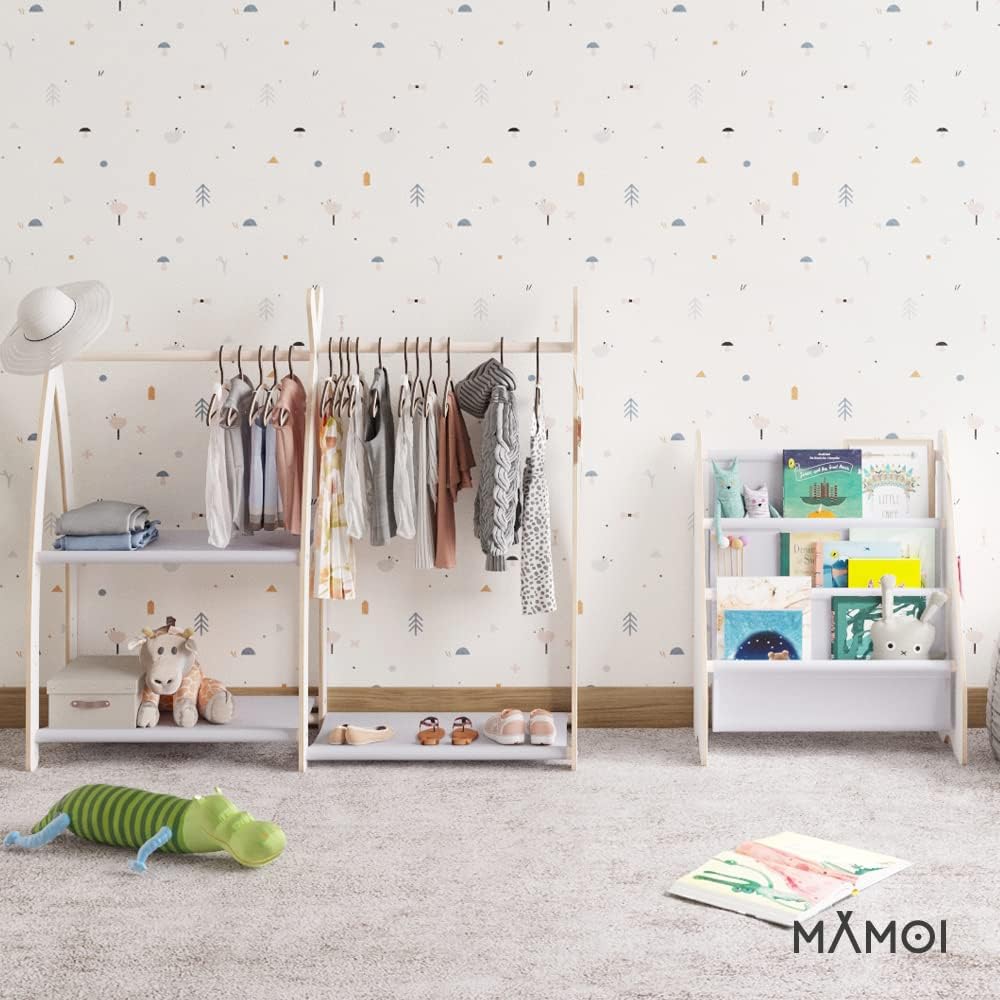 MAMOI® Bücherregal für Kinder, Bücherkiste für kinderzimmer, Book Shelf, Buchregal, Wandregal kinder