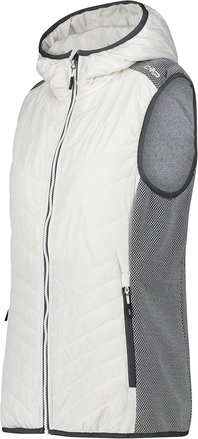 CMP Damen Damen-knit-tech-weste mit Fester Kapuze VEST, 36 B. Co. Gesso