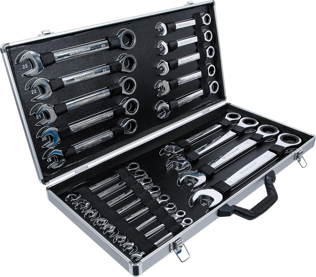 BGS Do it yourself 30009 | Ratschenring-Maulschlüssel-Satz | SW 6 - 32 mm | 22-tlg., 22-tlg.